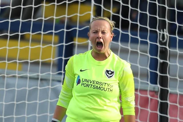 Pompey Women's goalkeeper Hannah Haughton. Picture: Dave Haines