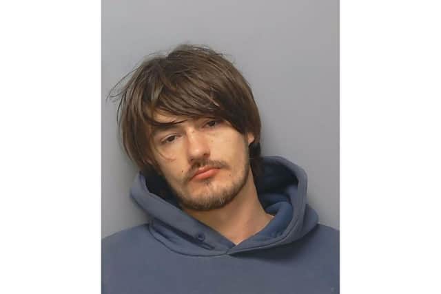 24-year-old Nicholas Millins from Andover is wanted in connection with three burglaries.