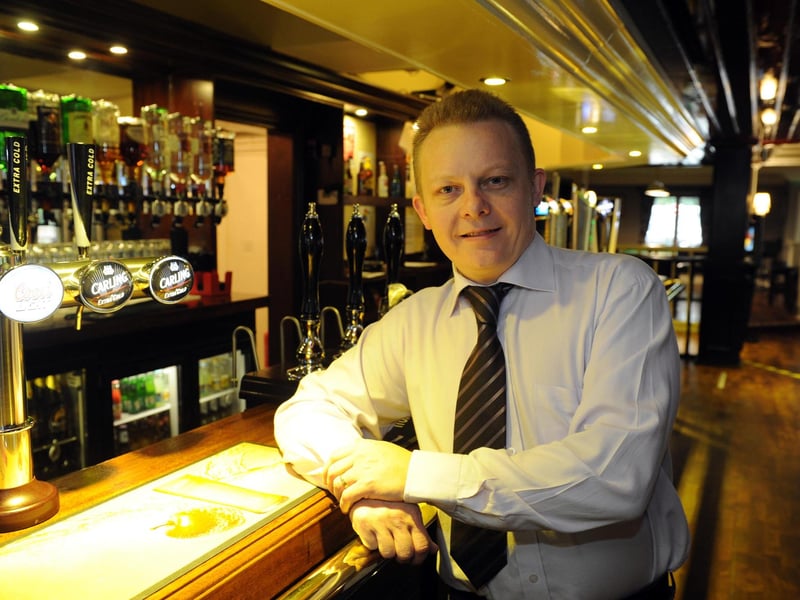 Arnie Lerouge, landlord of The Compass Rose in Anchorage Park in 2014 (142964-3)