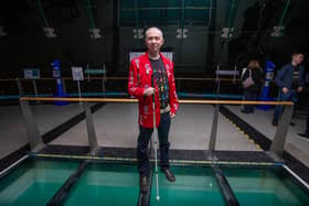 Pictured: Clarke Reynolds next to some of his art work at Spinnaker Tower

Picture: Habibur Rahman