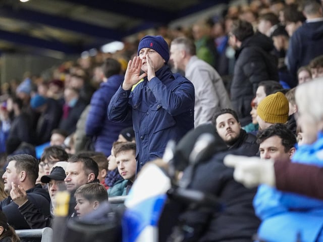 Pompey fans backed their team as they gave it everything against promotion-chasing Burnley at Fratton Park on Saturday.