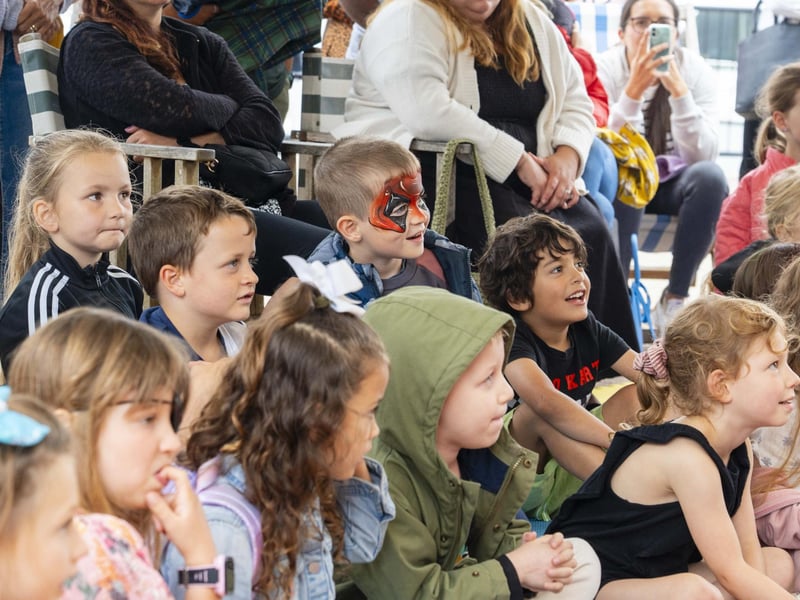 Children watching Captain Crossbones at Port Solent. Picture: Matthew Clark