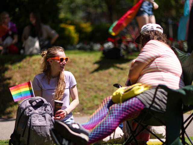Fareham's first Pride picnic, Civic Gardens, FarehamPicture: Chris Moorhouse (130626-68)