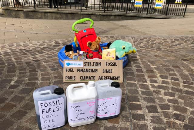 The protest in Portsmouth is part of a national day of action from Extinction Rebellion. Picture: Richard Lemmer