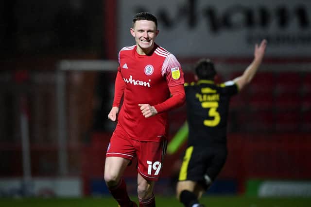 Accrington's Colby Bishop is on Pompey's radar. Picture: Gareth Copley/Getty Images