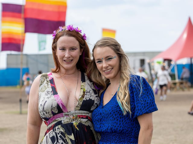 Pictured - Louise Kenny and Lizzie Henley from Chichester. Photos by Alex Shute