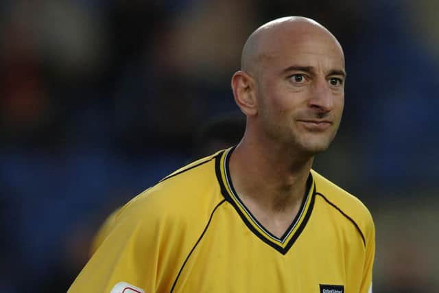 Following his Pompey days, Matt Robinson made 192 appearances and scored four times during four seasons at Oxford United. Picture: Henry Browne, Empics