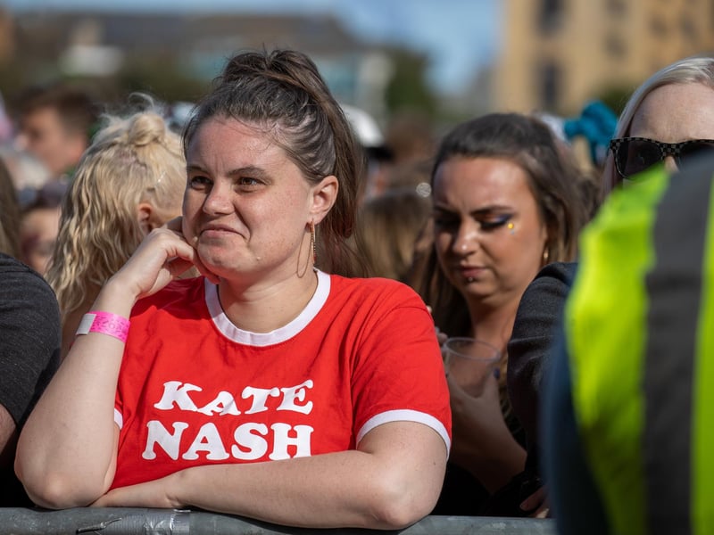 Kate Nash fan waits for her to perform
Photo by Alex Shute