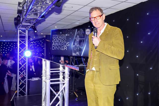 Tony Adams at Pompey's end-of-season awards.