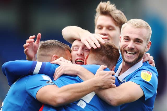 Pompey have been among the goals this season. Picture: Joe Pepler