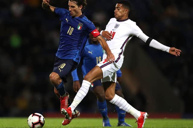 Miguel Azeez in England under-20 action against Italy. (Photo by George Wood/Getty Images)