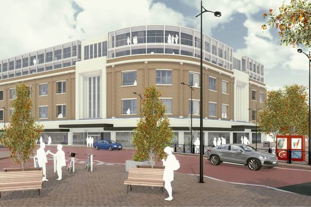 Visualisation of re-develoment of the former Debenhams before the amednments. Picture: HGP Architects/National Regional Property Group.