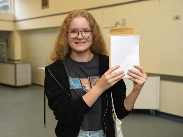 GCSE exam results day at King's Academy Bay House in Gosport, Hampshire.Charlotte Yates 16Please credit: Paul Jacobs/pictureexclusive.com