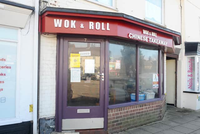 Wok & Roll Chinese takeaway in Wickham Square, Wickham.

Picture: Sarah Standing (230221-3742)