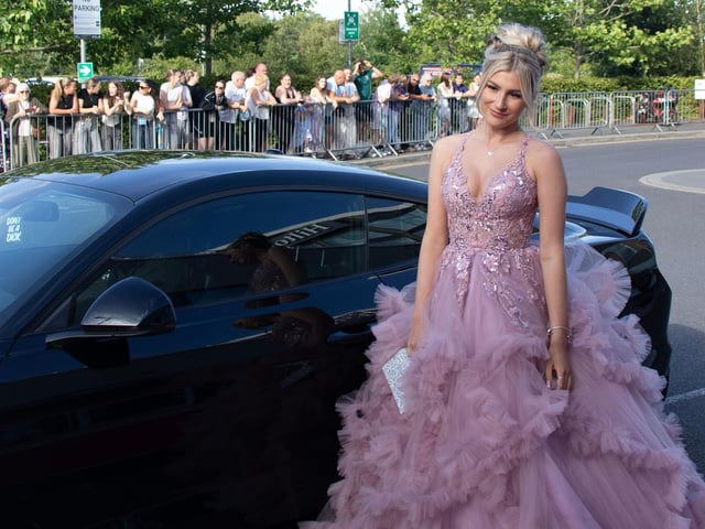 Pupils arriving at the Prom