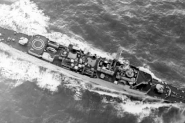 How many civilian pilots would, or could, land a helicopter on the small flight deck of ships like HMS Tartar. Picture: Mike Mcbride collection