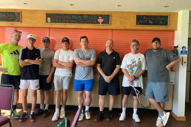 Alverstoke v Chichester 3rds (from left): Paul Savage, Freddie Whitby, Sean Savage, Josh Thompson, James Young, Tony Norish, Chris Titterington and Jamie Mason.