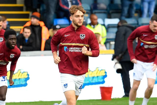 Left-back Harvey Hughes has gone on trial at Brighton following Pompey's decision not to offer him terms. Picture: Graham Hunt/ProSportsImages