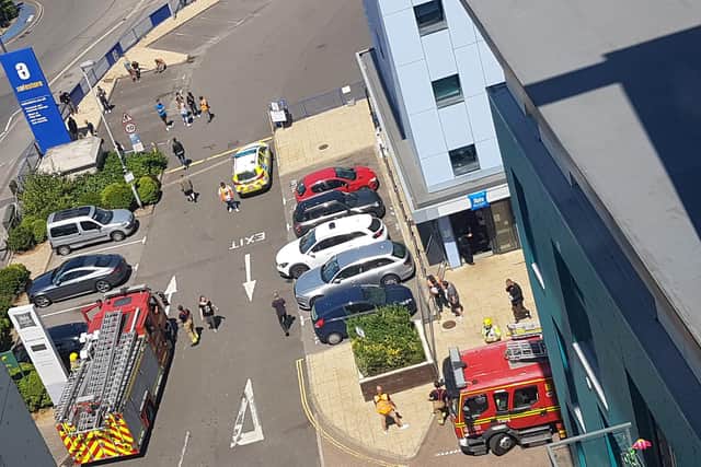 Fire crews were called to a fire at the Southsea Ibis Hotel on June 24