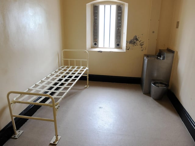 Inside one of the old prison cells. Picture: Allan Hutchings (123520-227)