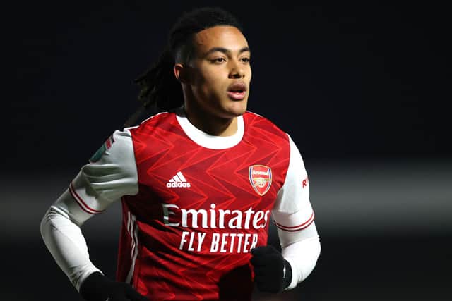 Arsenal midfielder Miguel Azeez Picture:James Chance/Getty Images
