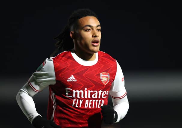Arsenal midfielder Miguel Azeez Picture:James Chance/Getty Images