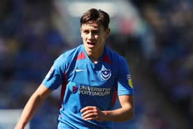 Josh Flint scored on his Pompey debut in September 2019 against Norwich Under-21s in the Leasing.com Trophy - yet was released several months later. Picture: Joe Pepler
