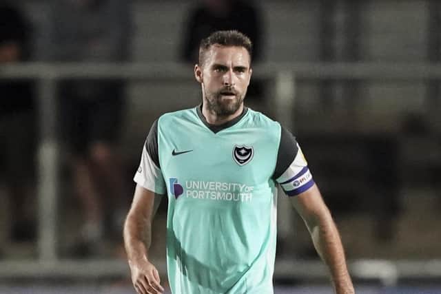 Clark Robertson made his Pompey return against Newport tonight.