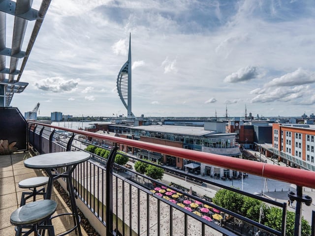 The property offers spectacular views of the city and it is on the market for £775,000.