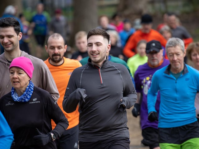 Competitors in Saturday morning's Havant parkrun at Staunton Country Park. Picture: Alex Shute
