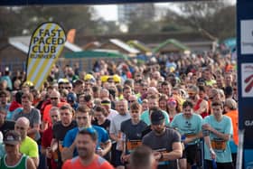 Runners in action at the Great South Run. (201019-044)