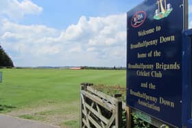 Broadhalfpenny Down cricket ground, Hambledon, will host a game on New Year's Day 2022 - 250 years after the inaugural first class game was held there. Picture: Graham Moir.