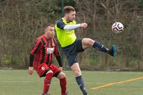 Jake Daniels was sent off less than a minute into his Paulsgrove debut. Picture: Keith Woodland