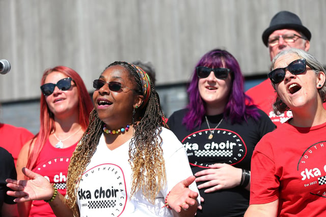 Pictured is: Ska Choir.
Picture: Chris Moorhouse (020923-2925)