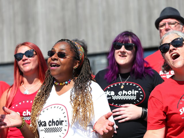 Pictured is: Ska Choir.
Picture: Chris Moorhouse (020923-2925)