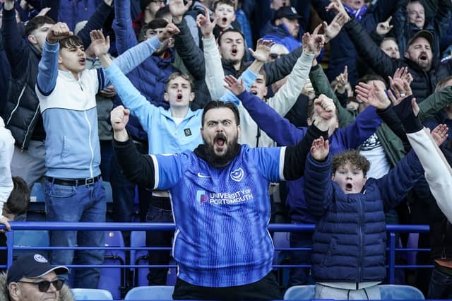 20,303 fans were packed into Fratton Park for the visit of Oxford United.