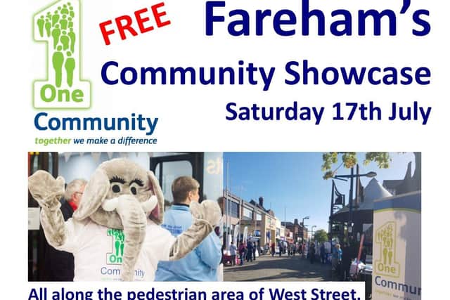 Fareham's Community Showcase is due to return on Saturday July 17