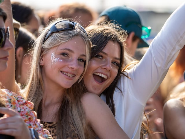 Pictured - Fans enjoying Inhaler on the Common Stage. Photos by Alex Shute