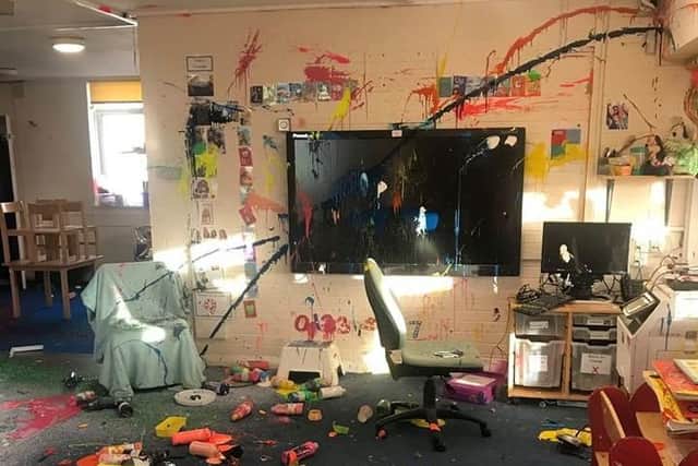 Vandals have damaged the nursery room at Arundel Court Primary Academy & Nursery in Northam Street, Landport. Picture: Arundel Court Primary Academy & Nursery