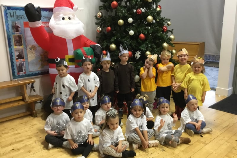 Pre-school pupils at Barncroft Primary School, Havant, got ready for Christmas by putting on a nativity. Picture: Submitted