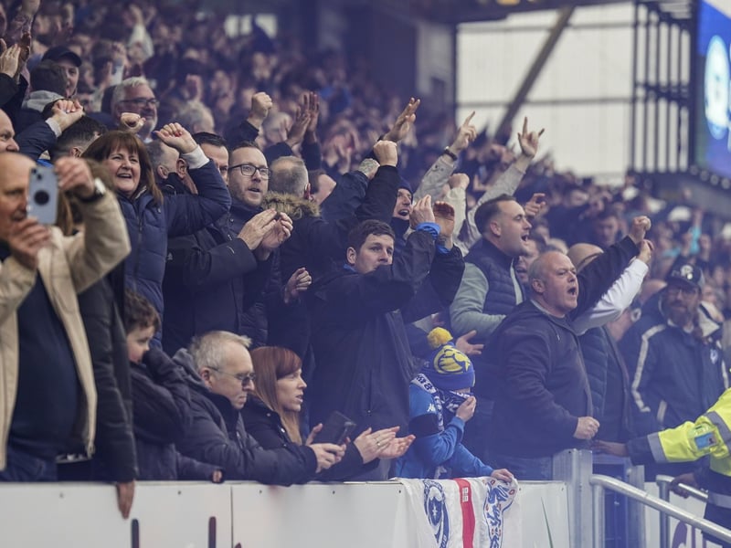 4,019 Pompey fans enjoyed the Blues' 1-0 win at Peterborough