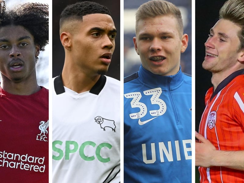 The likes of (L-R) Harvey Blair, Lewis Dobbin, Ethan Walker and Ollie Neill are left wingers who could be available on loan this season.