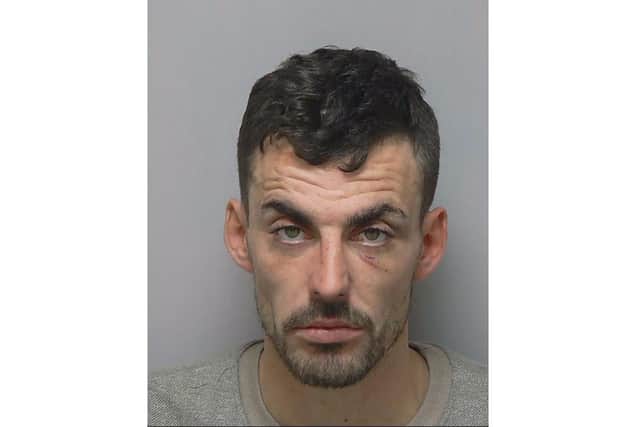 Curtis Coombes has been jailed for burglary