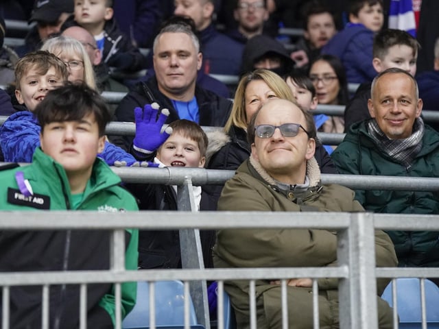 Pompey fans backed their team as they gave it everything against promotion-chasing Burnley at Fratton Park on Saturday.