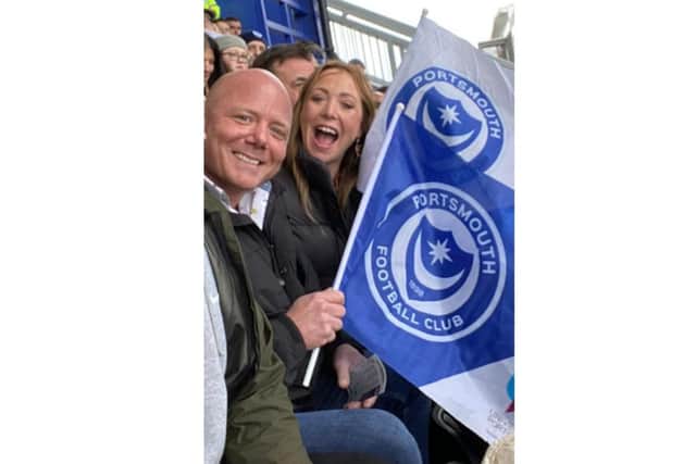Dad-of-two Simon Cooper was visiting his sister-in-law in Gosport when a freak accident meant he was left paralysed from the neck down, and his family launched a fundraiser for adaptations to his home. Pictured: Simon with his wife Leanne