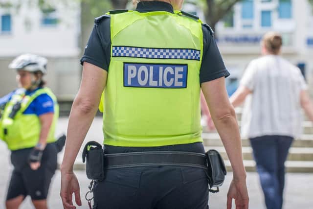 Police in Portsmouth. Picture: Habibur Rahman