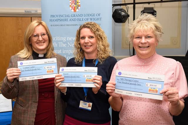 Pictured is: Rev Amy Webb, Becky Stotesbury and Jo Jennings with their cheques from the Community Chest scheme.

Picture: Keith Woodland (041221-44)