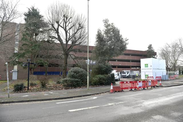 Osborn Road multi-storey car park in Fareham which is being demolished
Picture: Sarah Standing (080124-4466)
