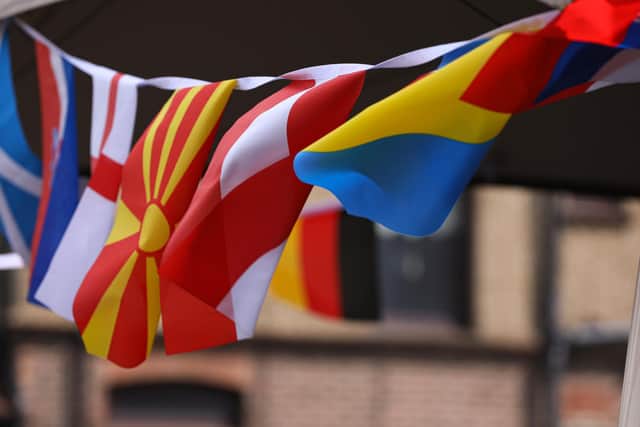 Euro 2020 flags at The Shepherds Crook pub, Fratton
Picture: Chris Moorhouse (jpns 110621-48)