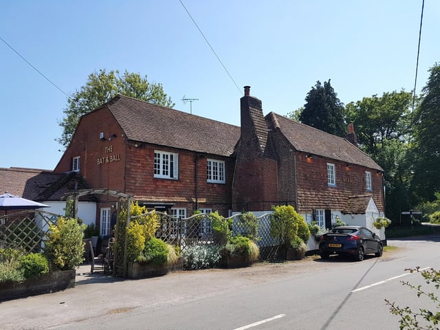 The Bat and Ball in Hambledon is known for its cosy vibe during the winter months and it also comes with a real fire.
